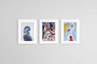Avian to Abstract Set-Wall_Art-45 x 60cm (x3)-Framed Print-White-Pixalot