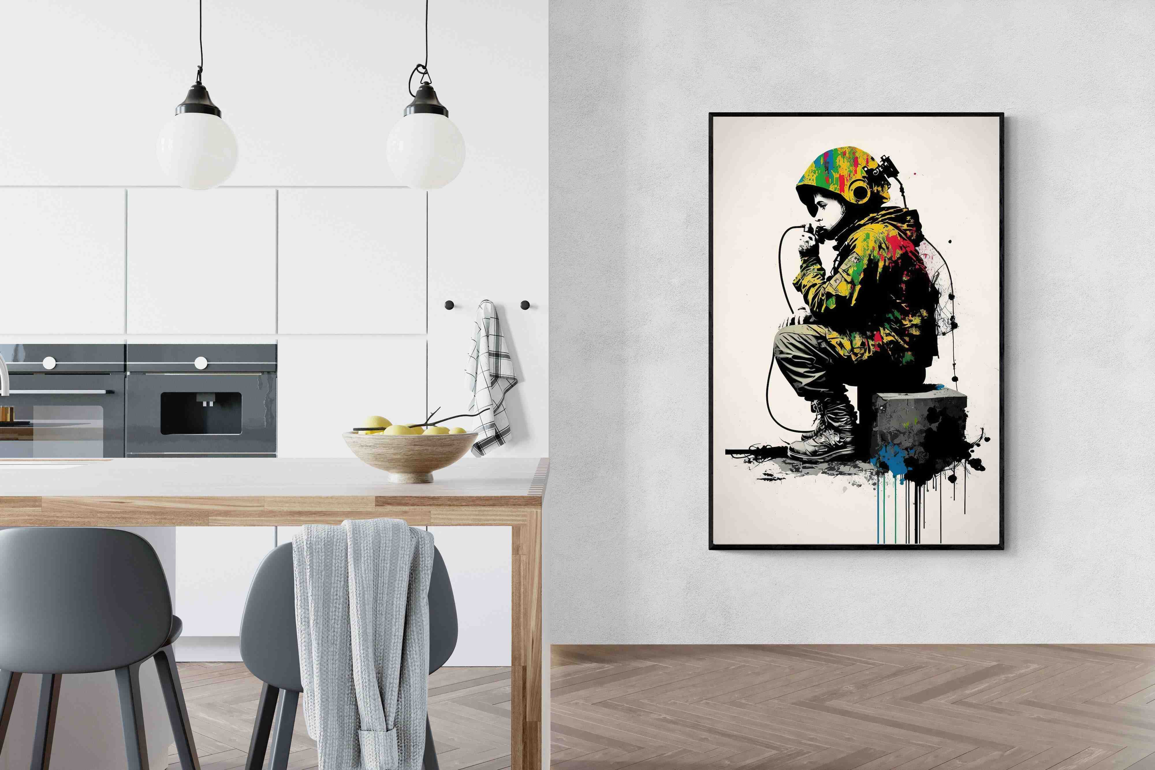 Pixalot Banksy Astronaut