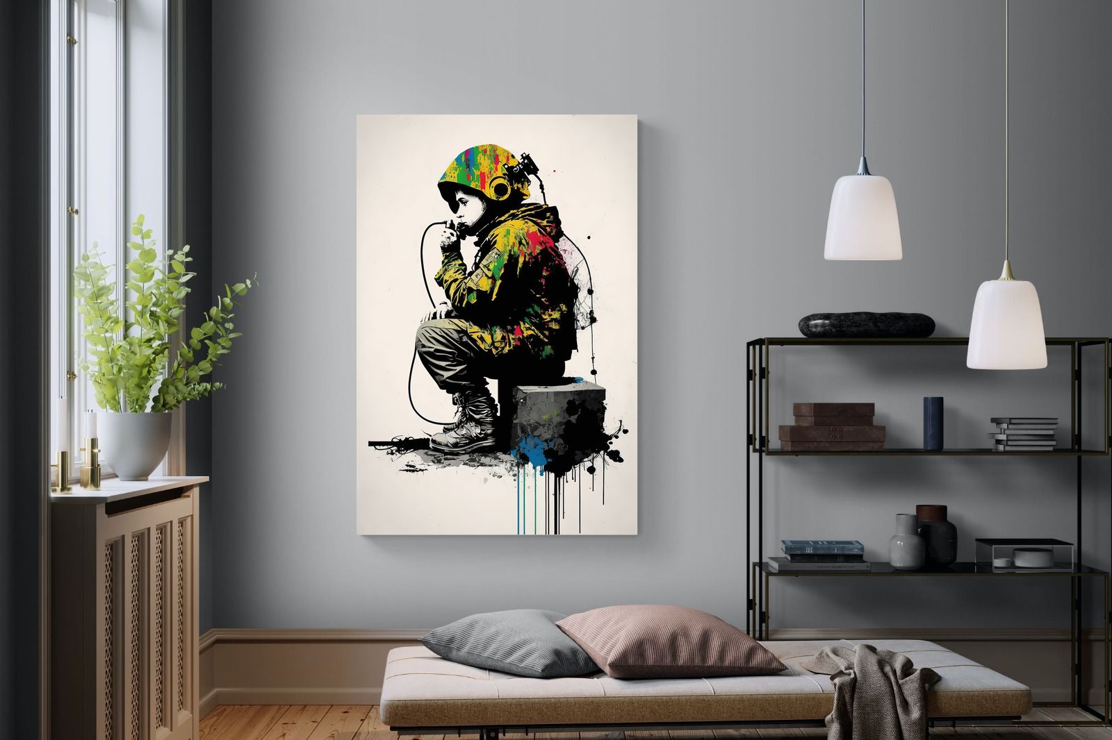 Pixalot Banksy Astronaut