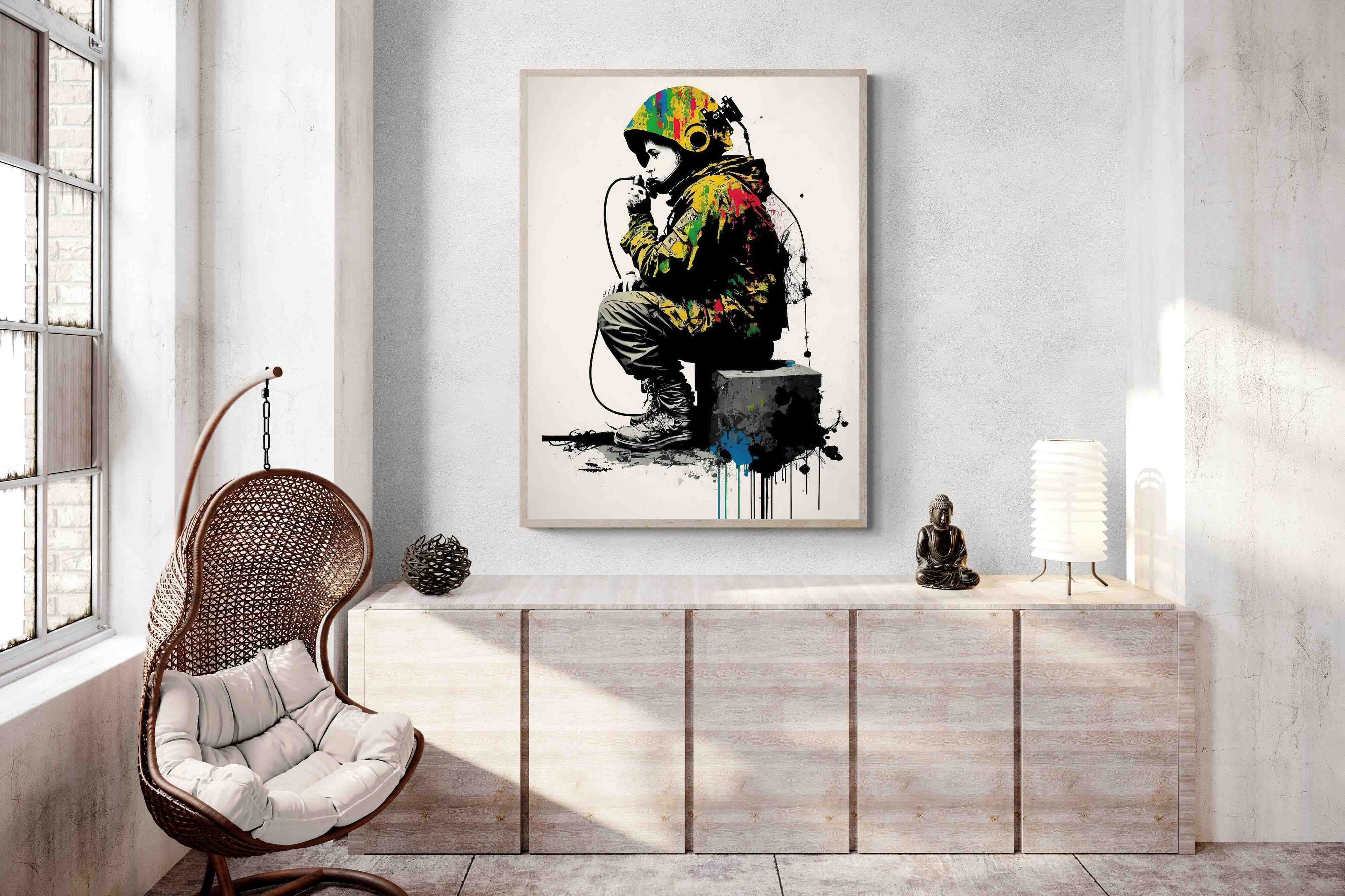 Pixalot Banksy Astronaut