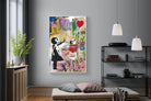Mr Brainwash Banksy Tribute Street Art-Wall_Art-120 x 180cm-Mounted Canvas-White-Pixalot