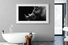 Black Rhino-Wall_Art-180 x 110cm-Framed Print-Wood-Pixalot