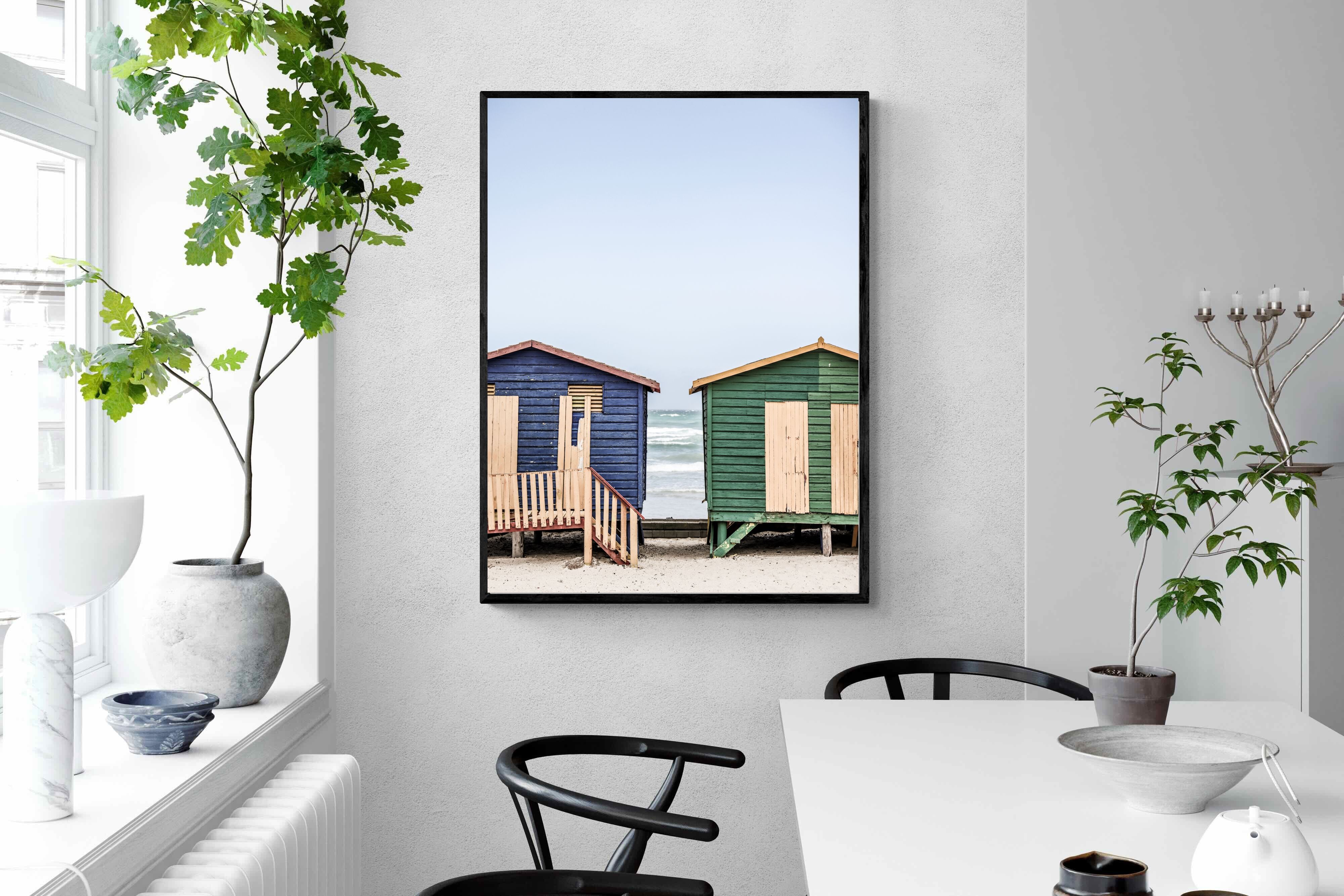 Pixalot Blue & Green Beach Huts