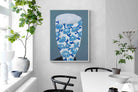 Pixalot Blue Protea Vase