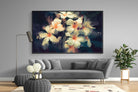 Brushed Petals-Wall_Art-220 x 130cm-Mounted Canvas-Black-Pixalot