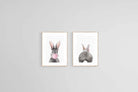 Bubblegum Bunny Set-Wall_Art-45 x 60cm (x2)-Framed Print-Wood-Pixalot