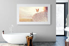 Butterfly-Wall_Art-180 x 110cm-Framed Print-White-Pixalot