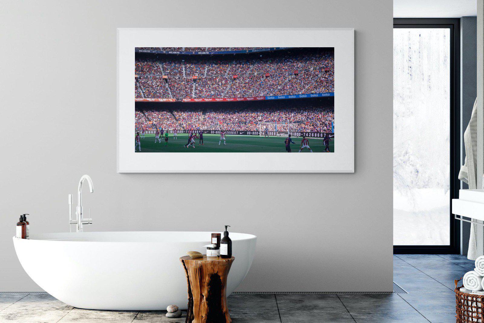 Camp Nou-Wall_Art-180 x 110cm-Framed Print-White-Pixalot