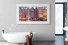 Canal Buildings-Wall_Art-180 x 110cm-Framed Print-White-Pixalot
