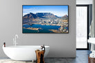 Cape Town Harbour-Wall_Art-180 x 110cm-Mounted Canvas-Black-Pixalot
