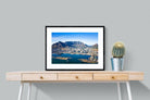 Cape Town Harbour-Wall_Art-80 x 60cm-Framed Print-Black-Pixalot