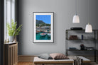 Capri Harbour-Wall_Art-100 x 150cm-Framed Print-Black-Pixalot