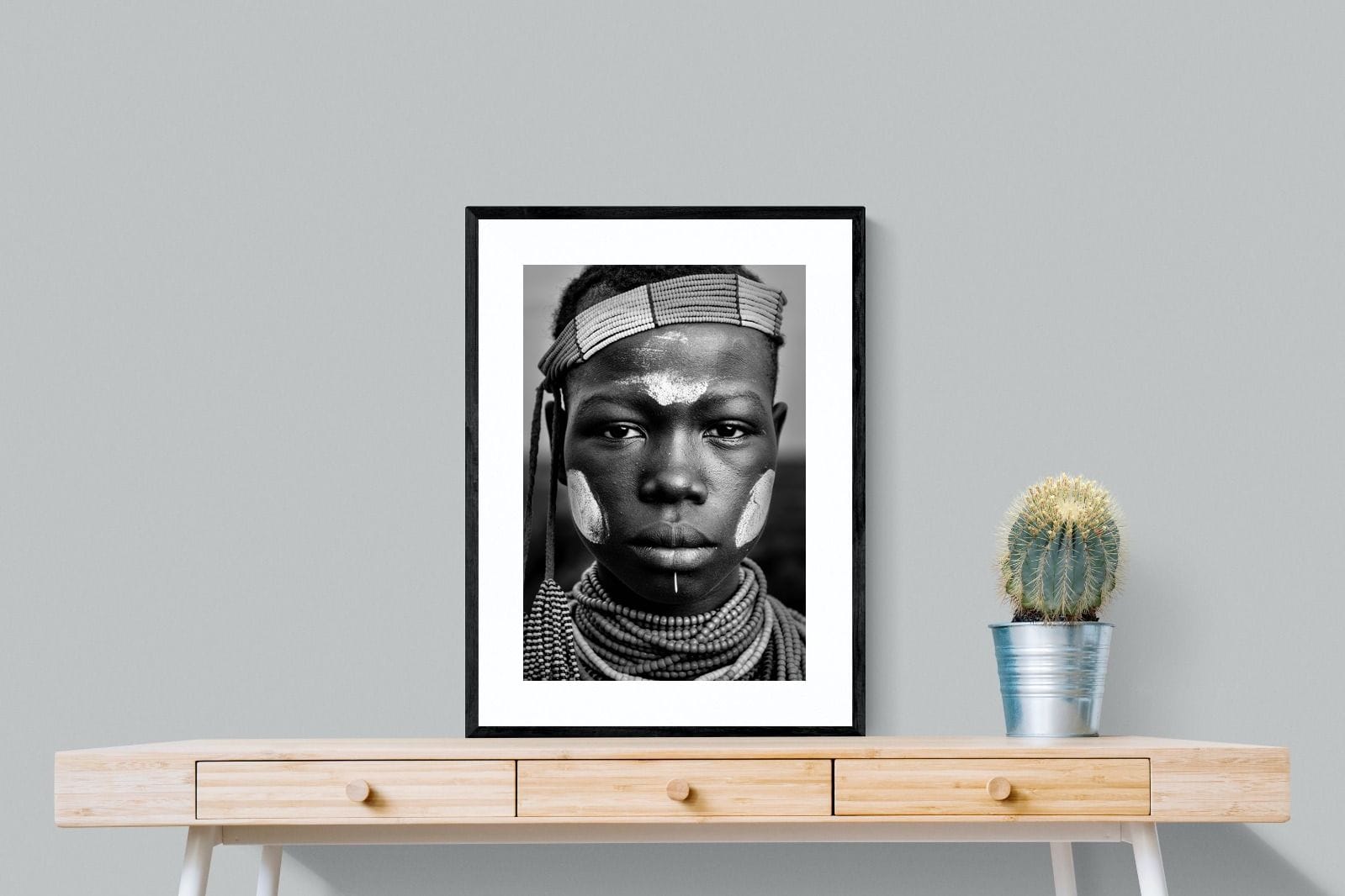 Caro Girl-Wall_Art-60 x 80cm-Framed Print-Black-Pixalot