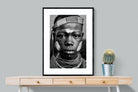 Caro Girl-Wall_Art-75 x 100cm-Framed Print-Black-Pixalot