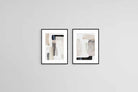 Clay Set-Wall_Art-45 x 60cm (x2)-Framed Print-Black-Pixalot