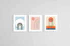Copenhagen Set-Wall_Art-45 x 60cm (x3)-Framed Print-White-Pixalot