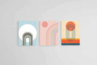 Copenhagen Set-Wall_Art-45 x 60cm (x3)-Mounted Canvas-No Frame-Pixalot