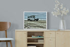 Defender at the Beach-Wall_Art-60 x 45cm-Mounted Canvas-White-Pixalot