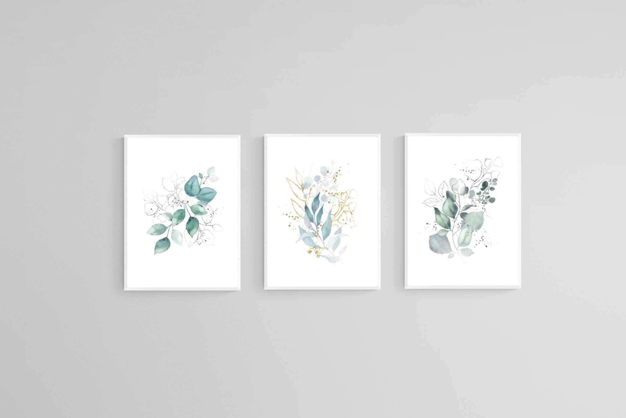 Delicate Blue Set-Wall_Art-45 x 60cm (x3)-Mounted Canvas-White-Pixalot