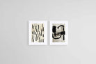 Dichotomy in Monochrome Set-Wall_Art-45 x 60cm (x2)-Framed Print-White-Pixalot