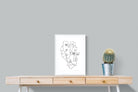 Face to Face-Wall_Art-45 x 60cm-Framed Print-White-Pixalot