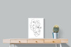 Face to Face-Wall_Art-45 x 60cm-Mounted Canvas-White-Pixalot
