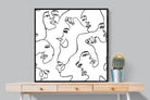 Faces of Fashion-Wall_Art-100 x 100cm-Mounted Canvas-Black-Pixalot