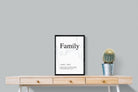 Familia-Wall_Art-45 x 60cm-Mounted Canvas-Black-Pixalot