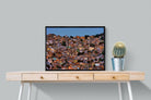 Favela da Rocinha-Wall_Art-80 x 60cm-Mounted Canvas-Black-Pixalot