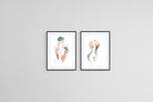 Femme Set-Wall_Art-45 x 60cm (x2)-Framed Print-Black-Pixalot