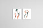 Femme Set-Wall_Art-45 x 60cm (x2)-Mounted Canvas-White-Pixalot