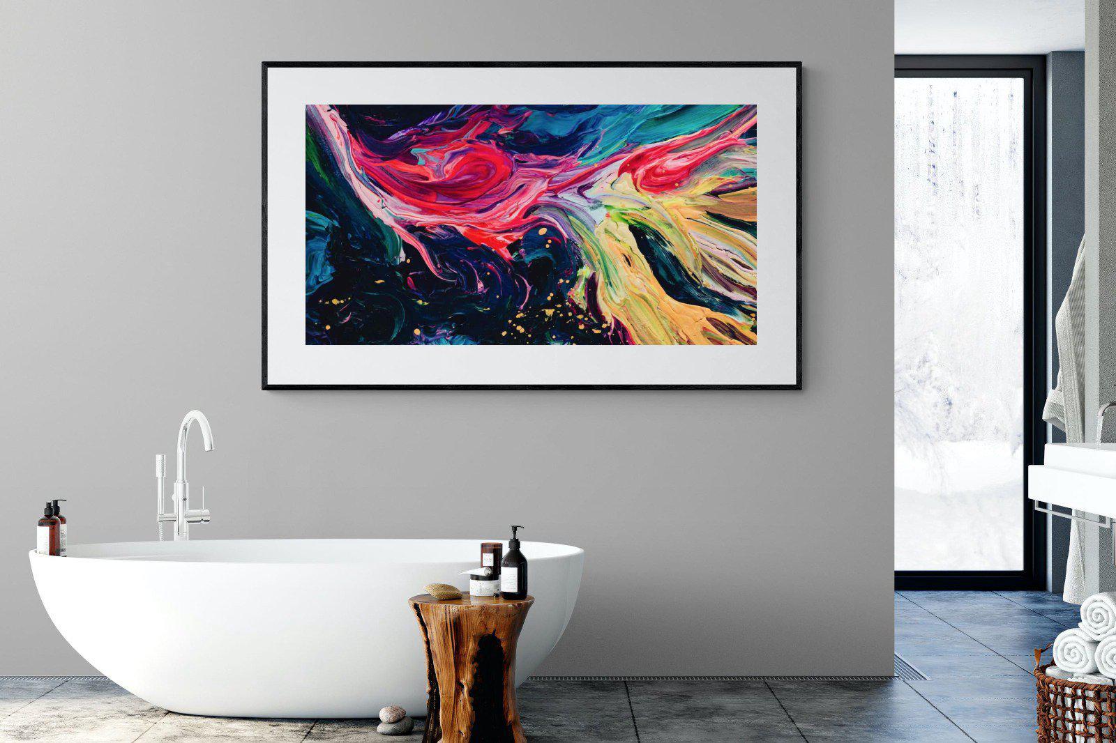 Fireworks-Wall_Art-180 x 110cm-Framed Print-Black-Pixalot