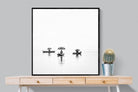 Fisherman's World-Wall_Art-100 x 100cm-Mounted Canvas-Black-Pixalot