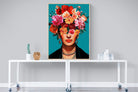 Frida Crimson Floral-Wall_Art-90 x 120cm-Mounted Canvas-Wood-Pixalot
