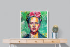 Frida Homage-Wall_Art-80 x 80cm-Mounted Canvas-White-Pixalot