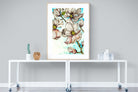 Geraniums-Wall_Art-90 x 120cm-Framed Print-Wood-Pixalot