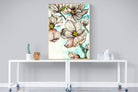 Geraniums-Wall_Art-90 x 120cm-Mounted Canvas-Wood-Pixalot