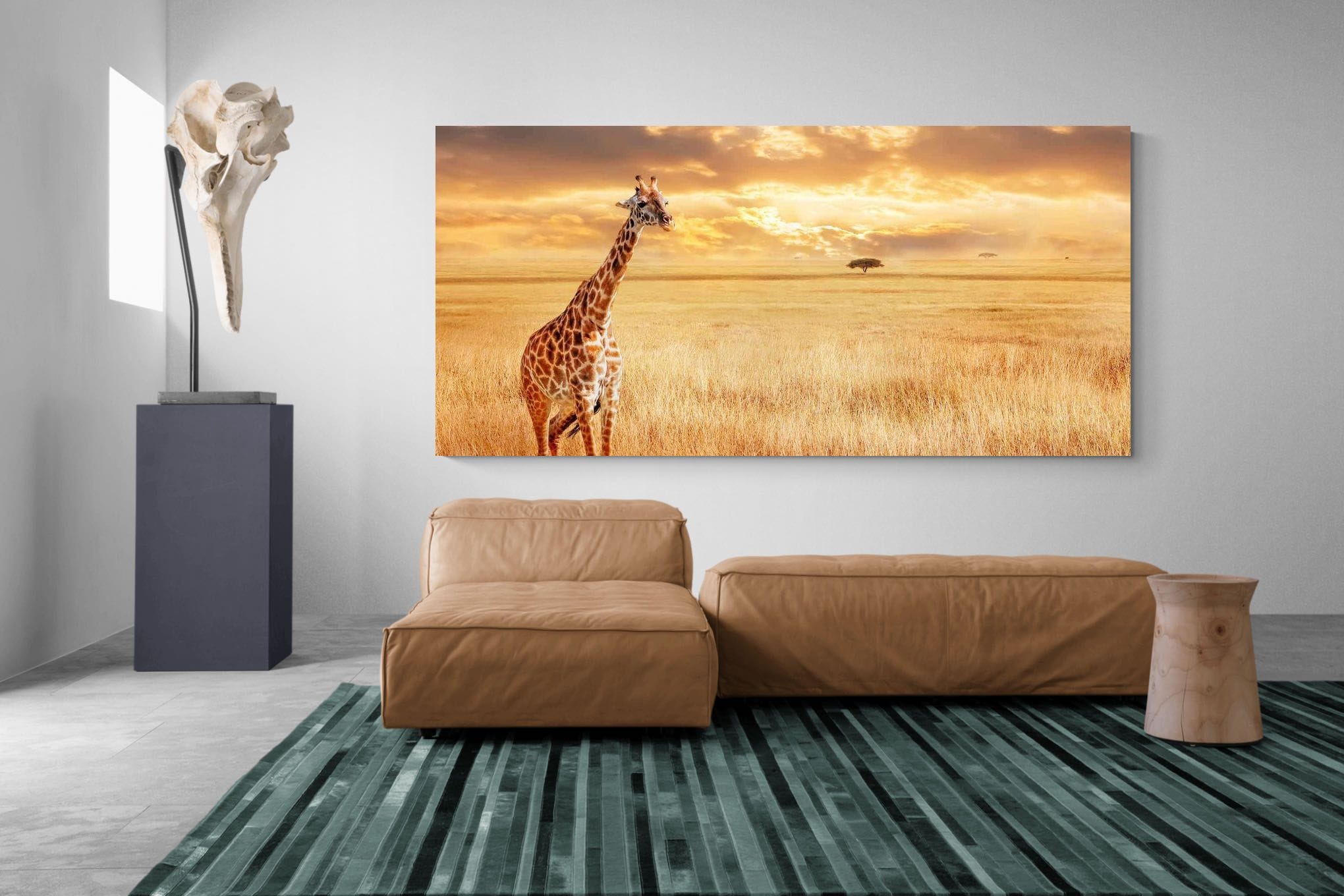 Pixalot Giraffe Sunset