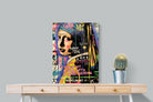 Pixalot Girl with Graffiti Earrings