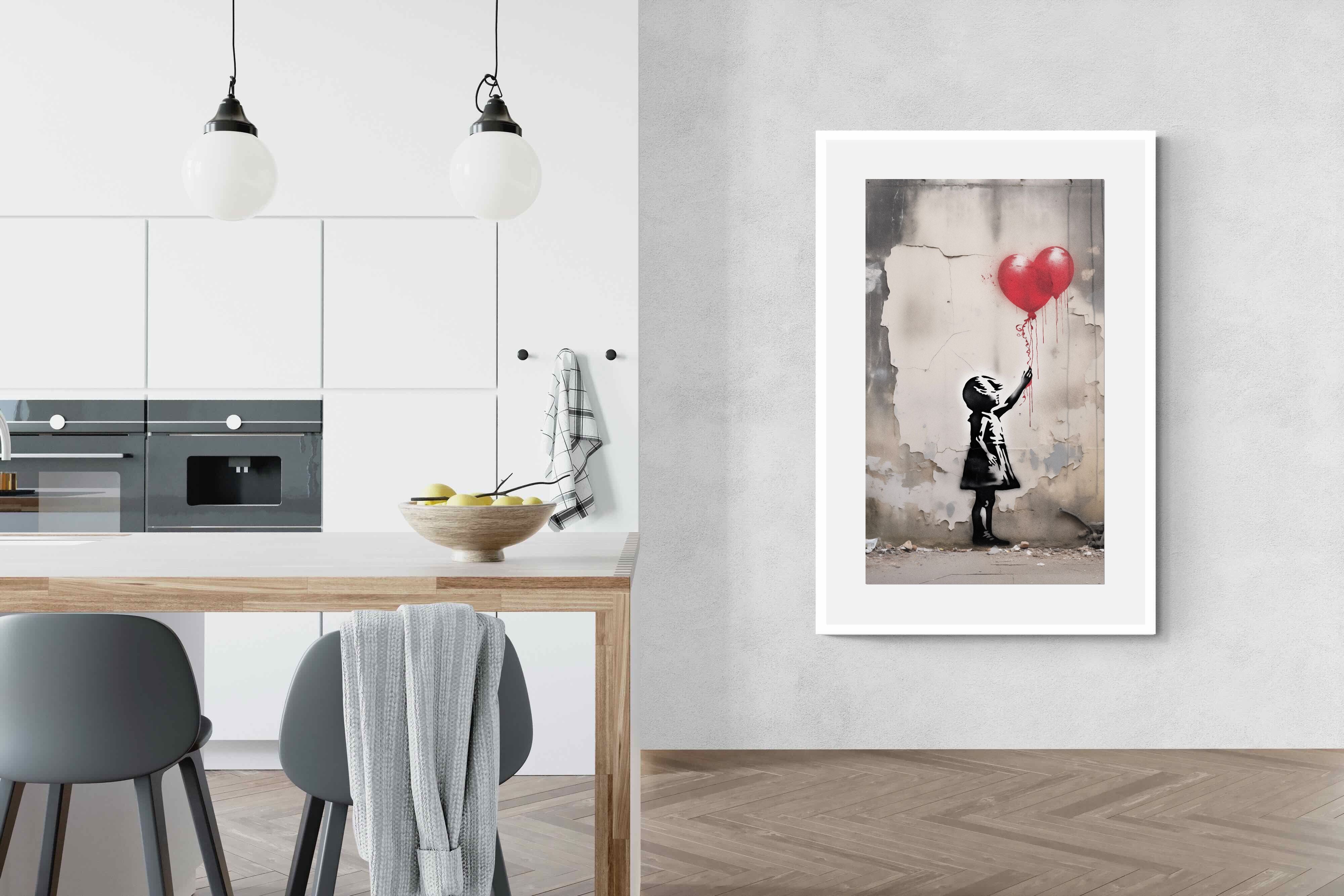 Pixalot Girl with Red Balloons