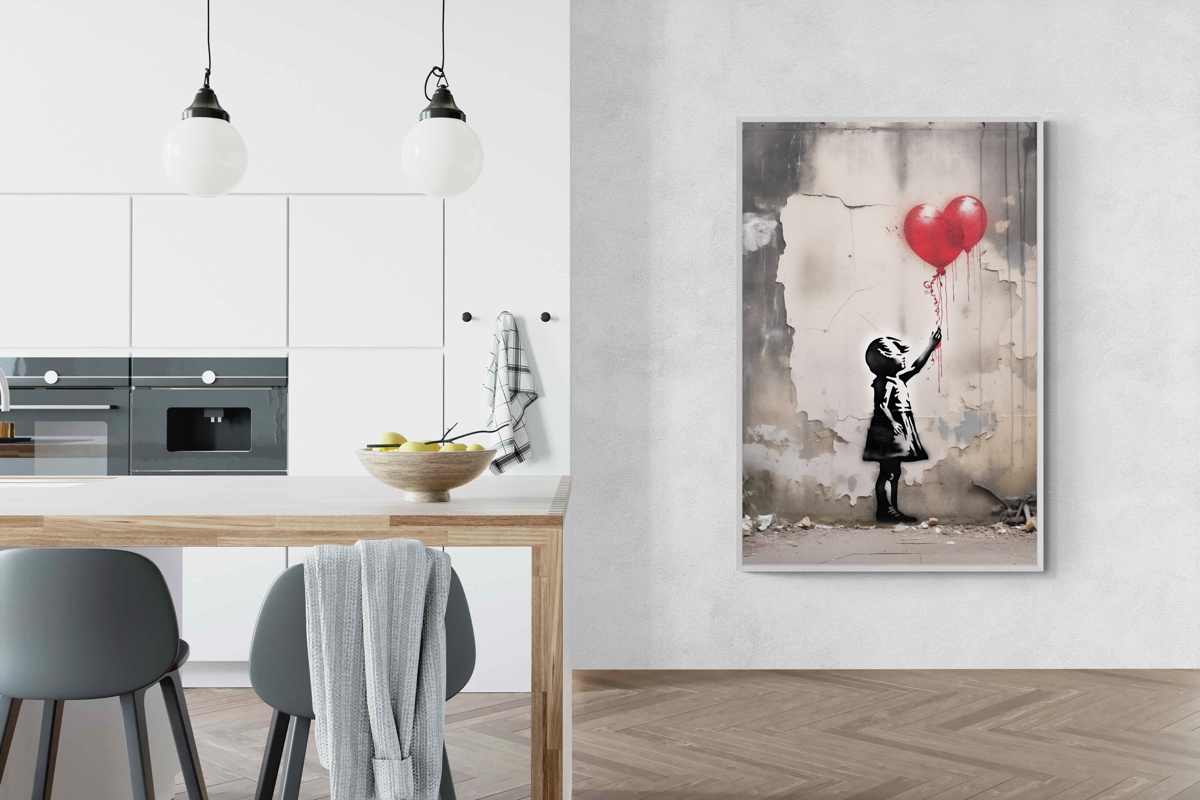 Pixalot Girl with Red Balloons