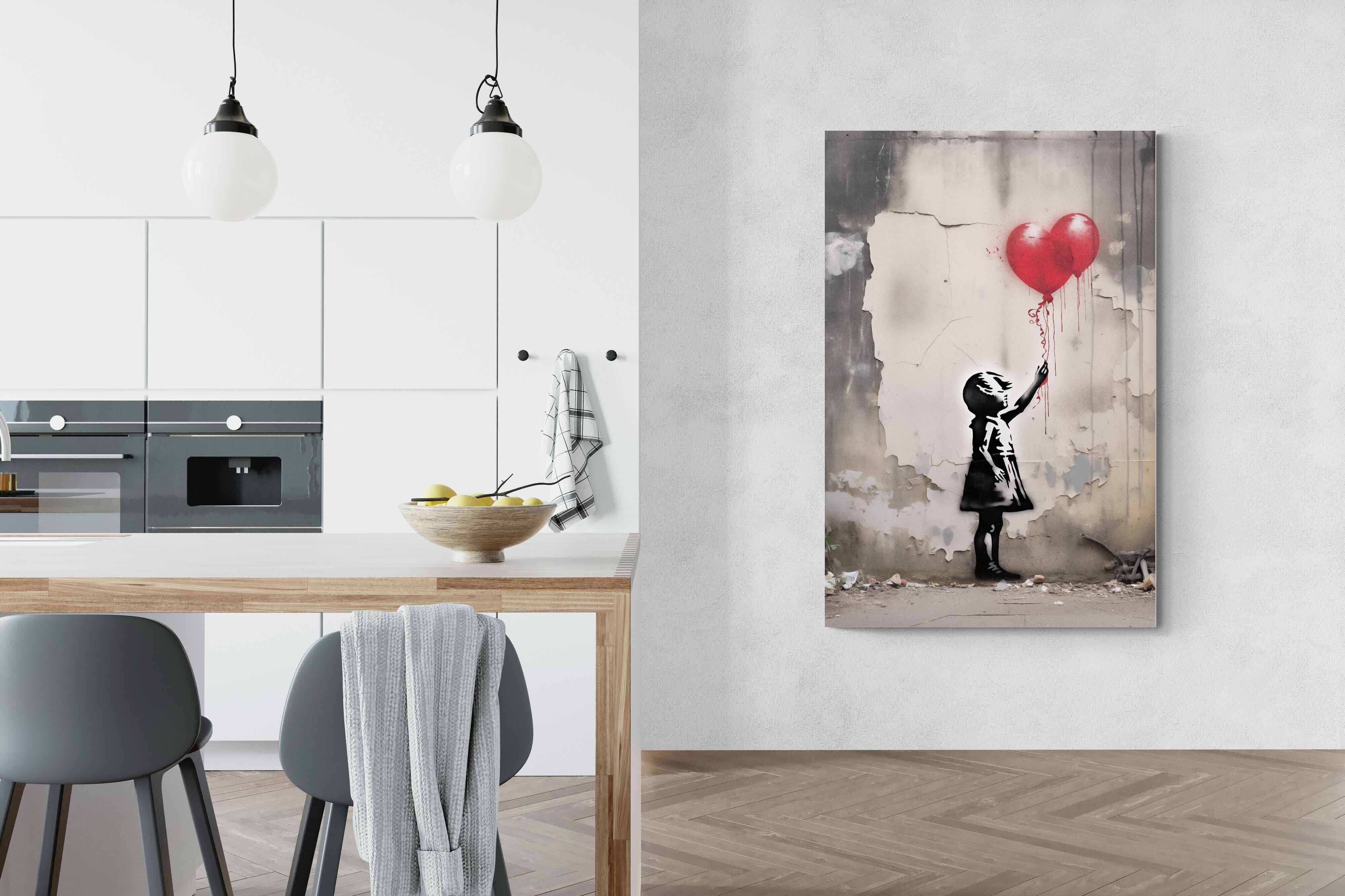 Pixalot Girl with Red Balloons