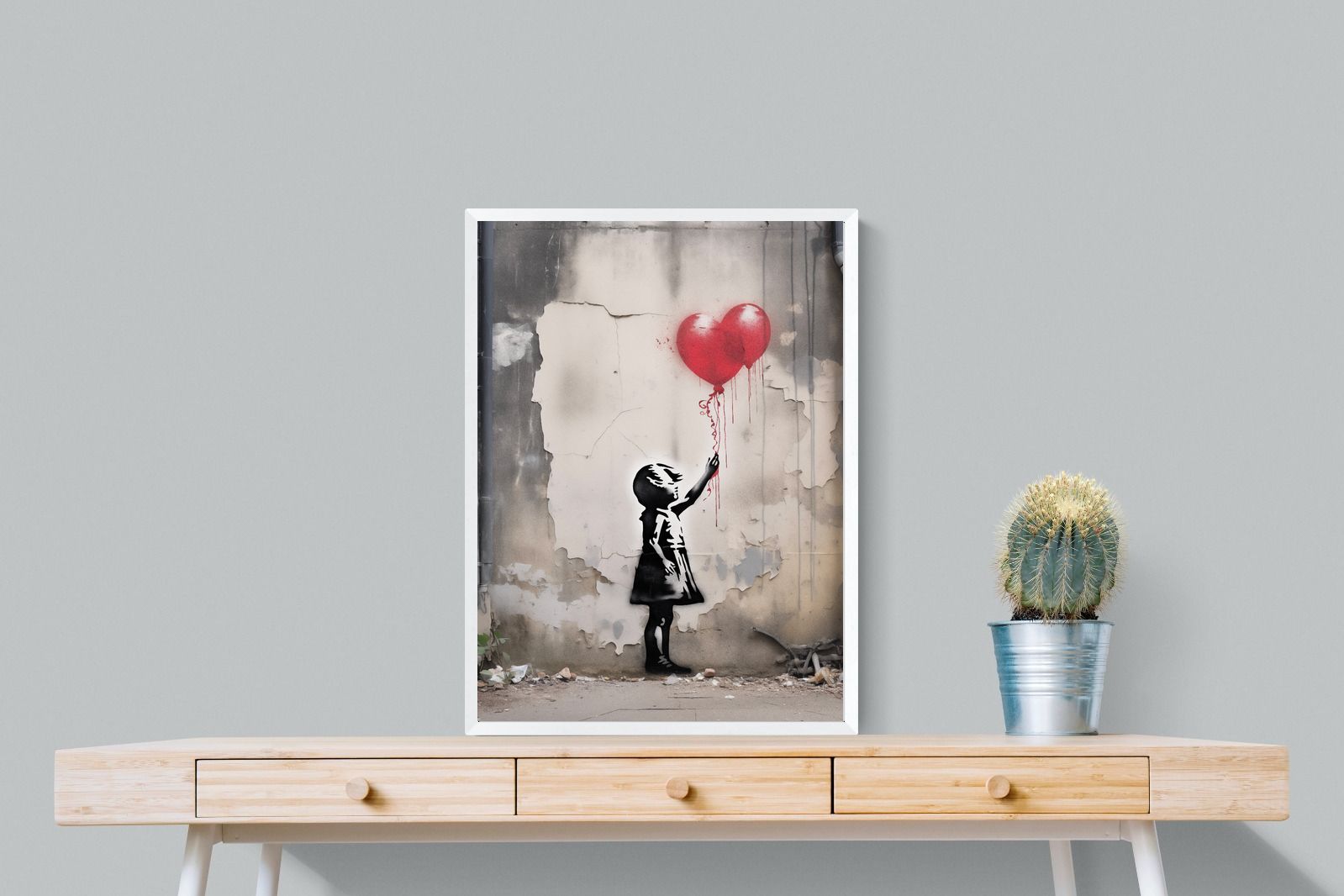 Pixalot Girl with Red Balloons