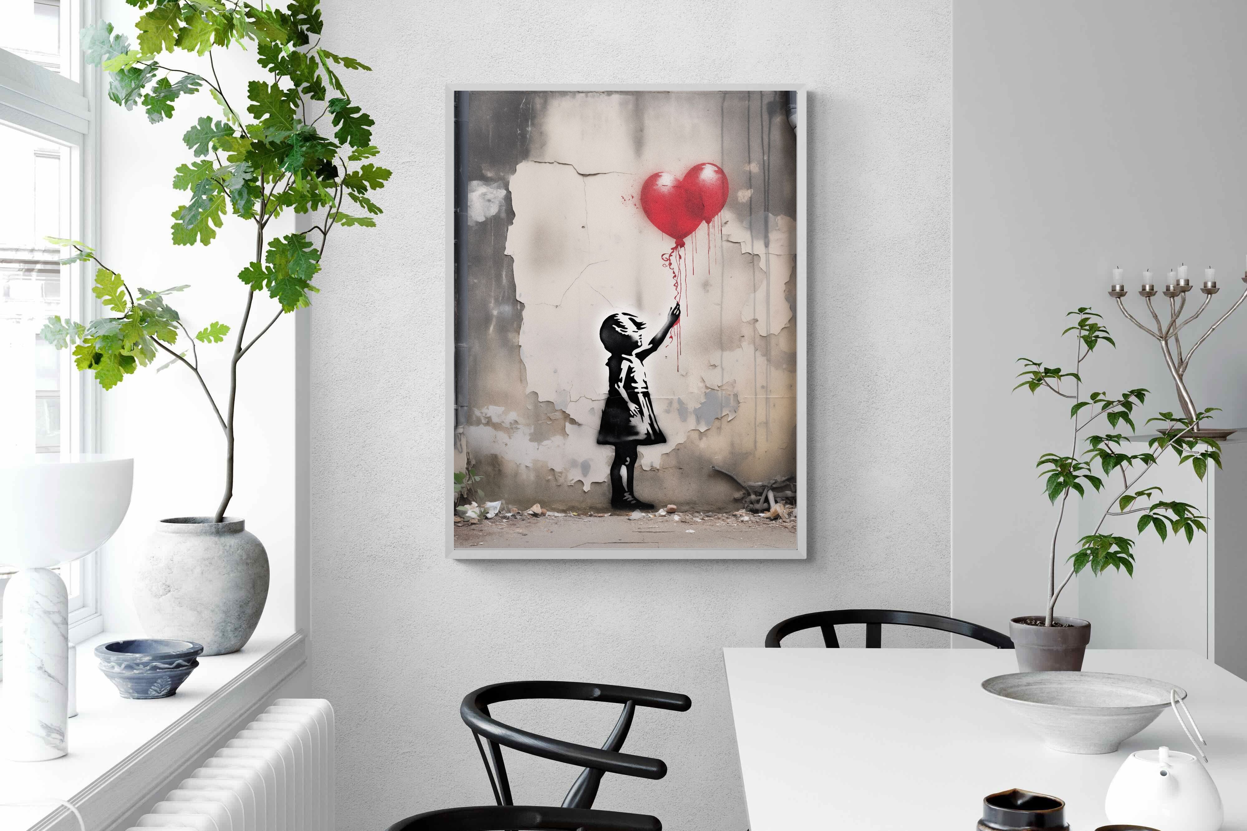 Pixalot Girl with Red Balloons