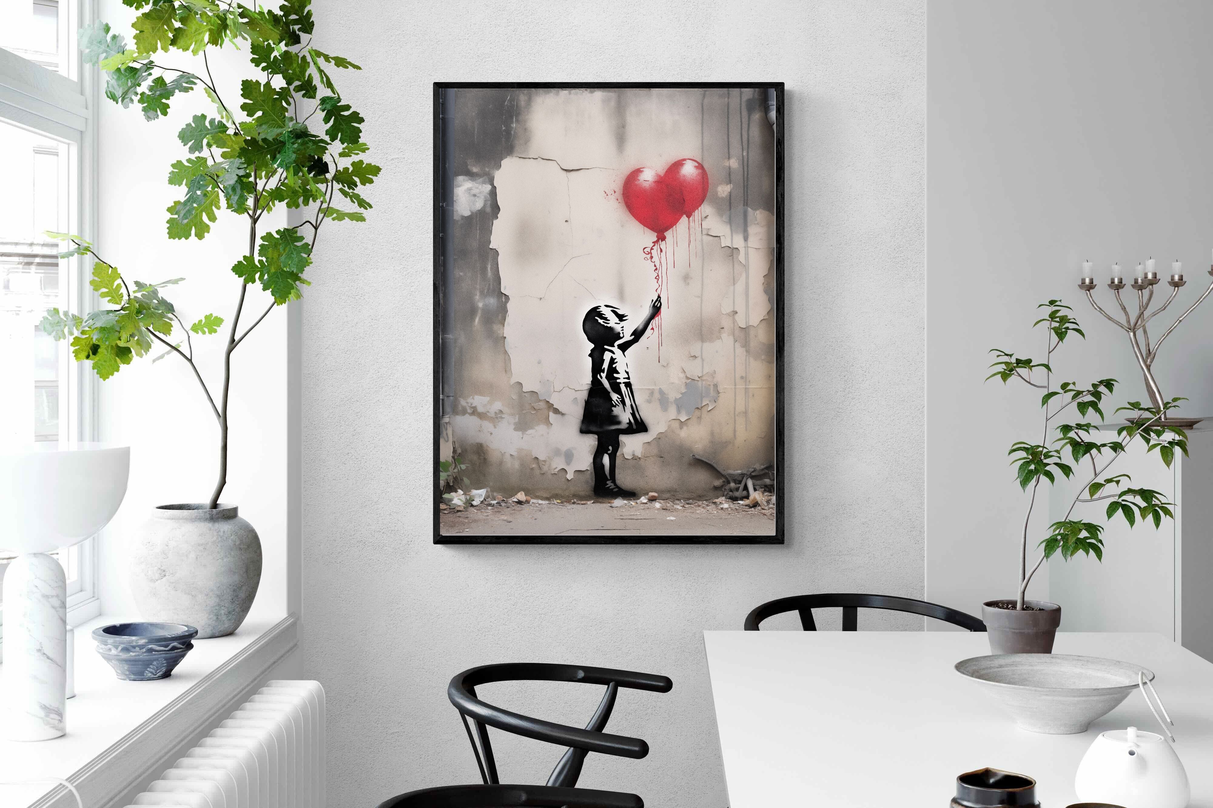 Pixalot Girl with Red Balloons