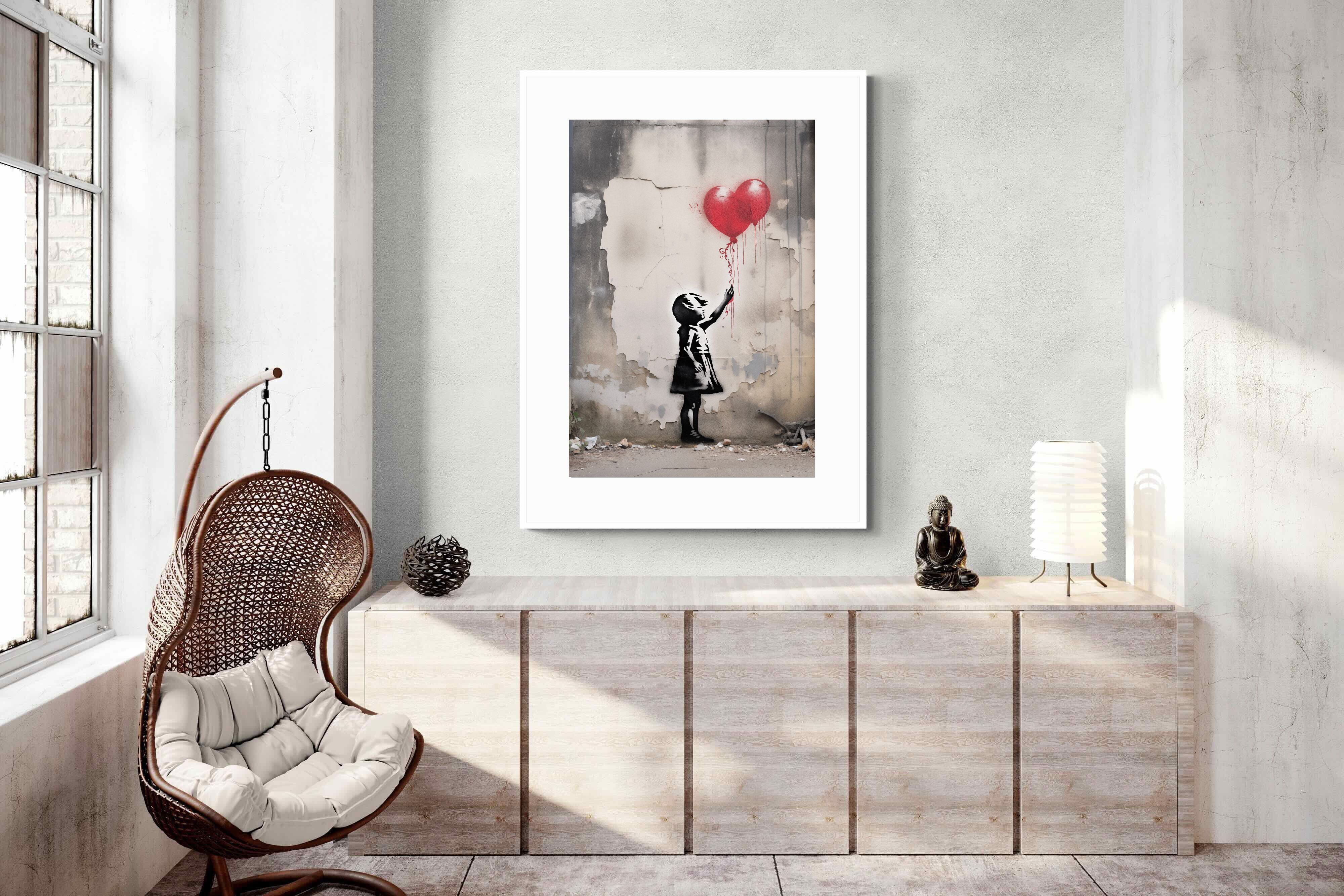 Pixalot Girl with Red Balloons