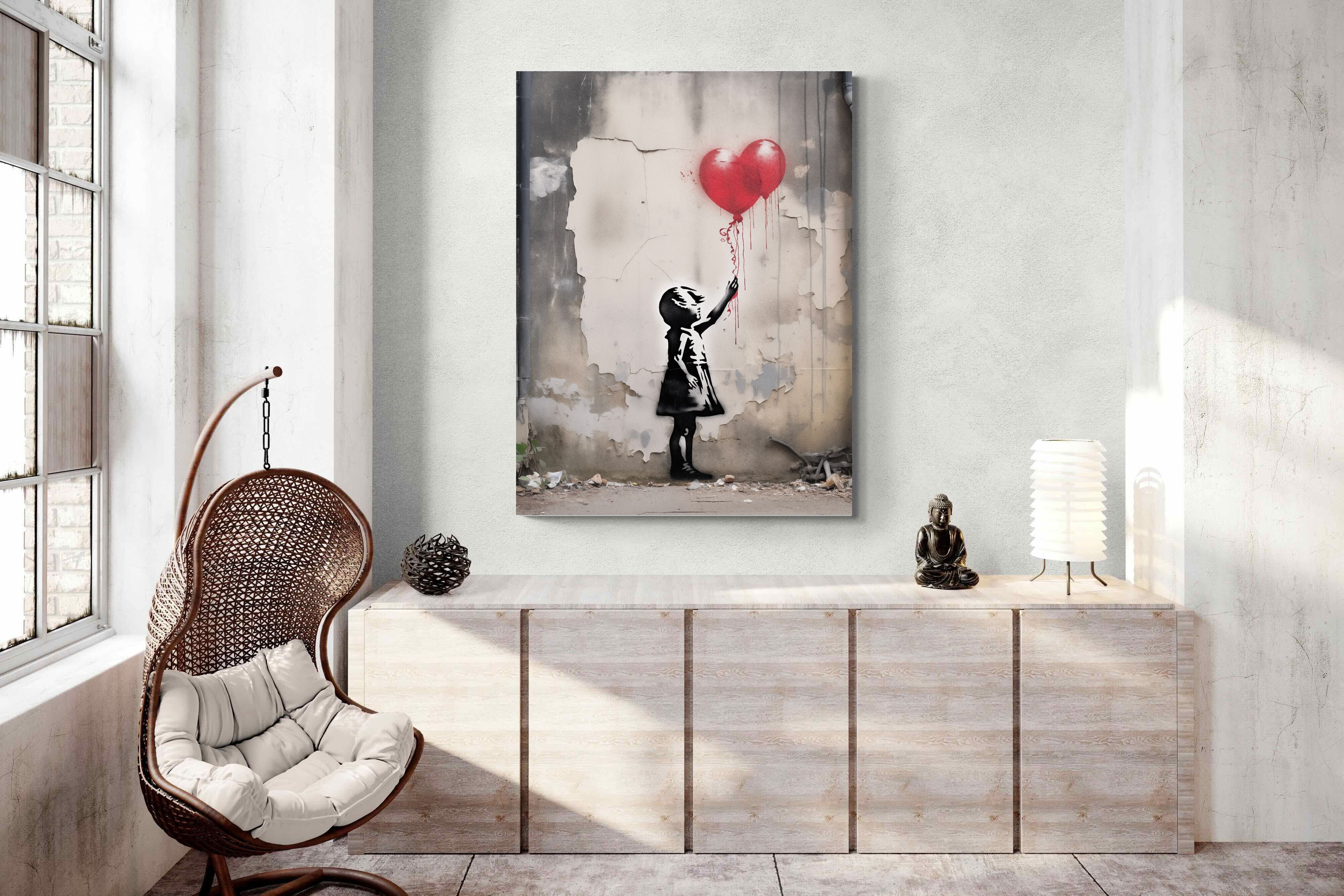 Pixalot Girl with Red Balloons