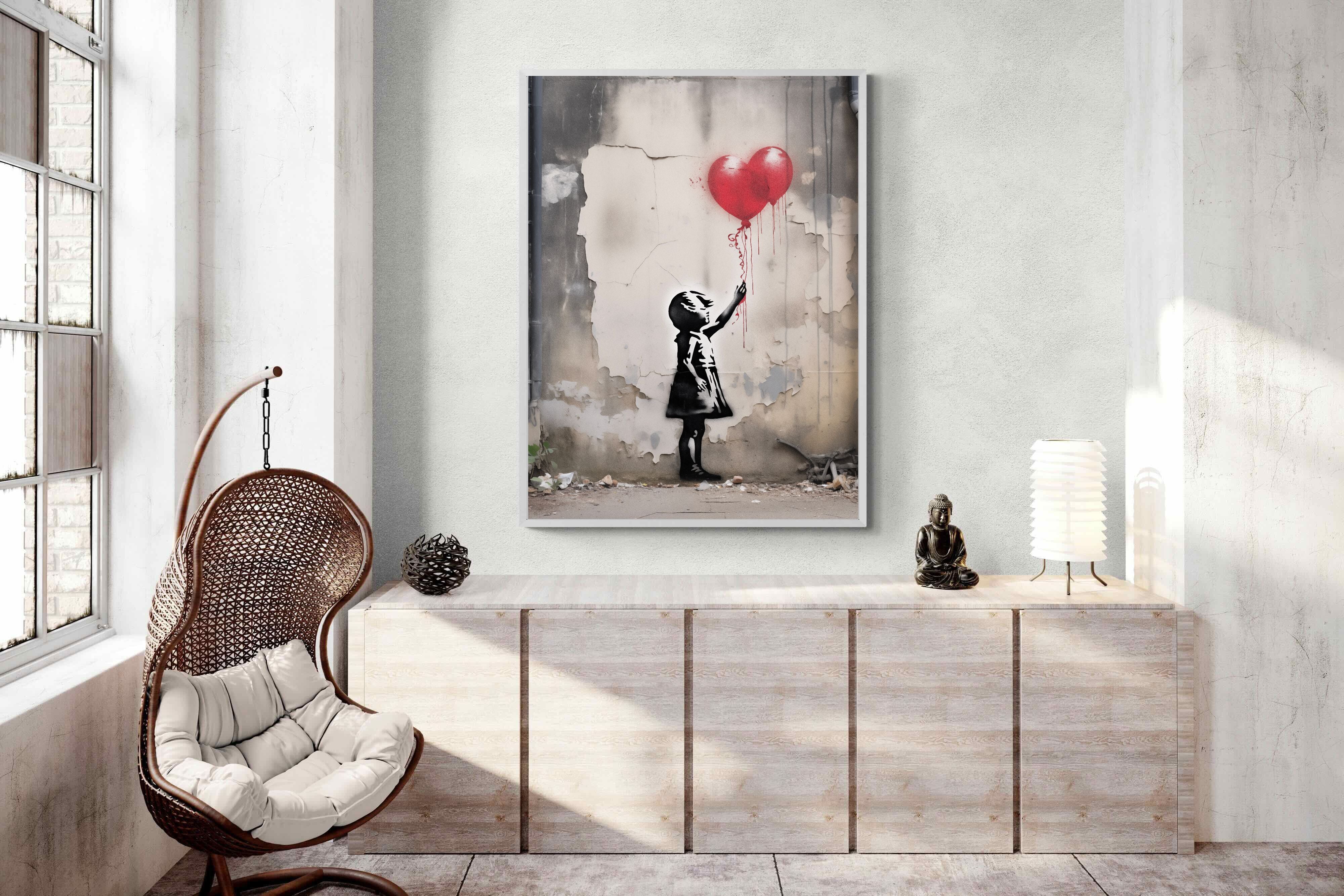 Pixalot Girl with Red Balloons