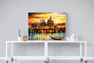 Golden Skies of Venice-Wall_Art-120 x 90cm-Mounted Canvas-Wood-Pixalot