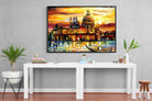 Golden Skies of Venice-Wall_Art-150 x 100cm-Mounted Canvas-Black-Pixalot